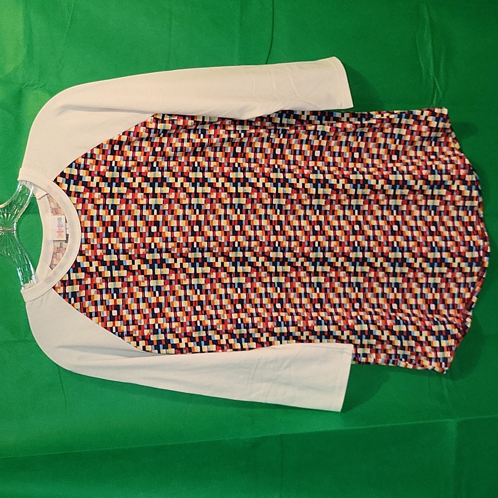 Lularoe printed Randy top in size S